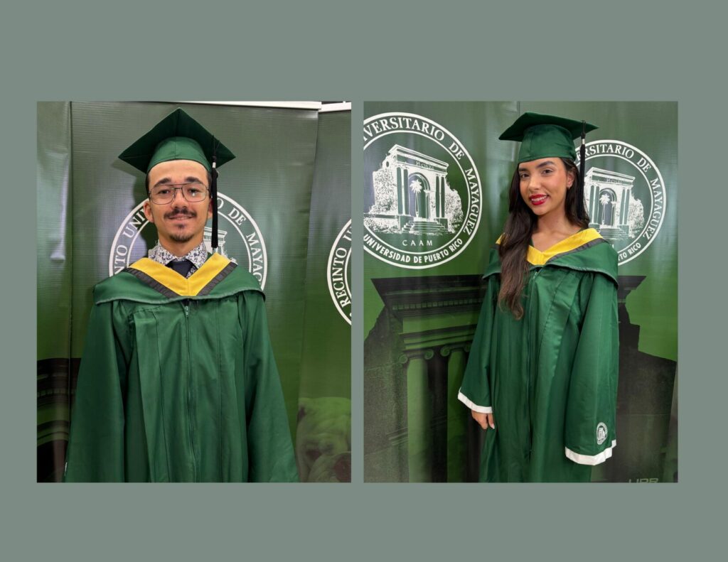 El Recinto Universitario de Mayagüez (RUM) de la Universidad de Puerto Rico (UPR) celebró un momento histórico durante su centésima duodécima colación de grados al conferir, por primera vez en la institución y en el sistema universitario, el grado de bachillerato en Ciencias en Ciencia de Alimentos a dos jóvenes: Daphne Angeli Lago Torres y Juan José Lugo Martínez, quienes completaron esta novedosa oferta académica, adscrita al Colegio de Ciencias Agrícolas.