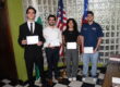 Desde la izquierda, Dixon Matos, Víctor M. Morales,Sujeymarí Pérez y Andrés E. Isla Verges. Foto Carlos Díaz/Prensa RUM