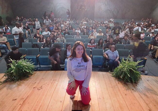 La periodista Bianca Graulau visitó el Recinto Universitario de Mayagüez de la Universidad de Puerto Rico. La periodista Bianca Graulau visitó el Recinto Universitario de Mayagüez de la Universidad de Puerto Rico.