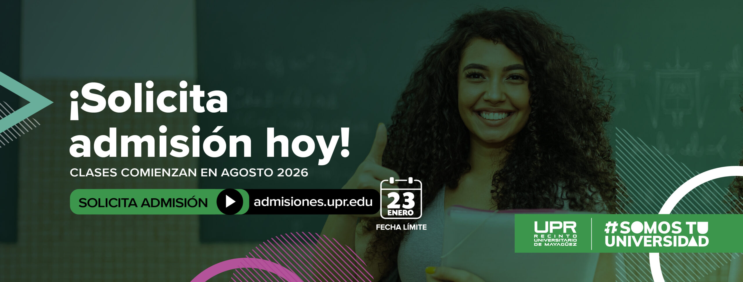Solicitud de admisión al RUM para agosto 2026