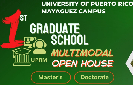 El Recinto Universitario de Mayagüez (RUM) será sede de la Feria Multimodal de Estudios Graduados, un evento diseñado para orientar, inspirar y conectar a quienes desean dar su próximo paso académico y profesional mediante estudios graduados. Será  el viernes, 30 de enero de 2026 de 10:00 a.m. a 6:30 p.m. en el Coliseo Rafael A. Mangual.