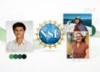 Concepto artístico con las fotos de los estudiantes Lucas A. Lisondo di Tada, Andrea N. Belvis Aquino y Amanda B. Meléndez Perez, del Recinto Universitario de Mayagüez. ganadores de la beca Graduate Research Fellowship Program que otorga la Fundación Nacional de las Ciencias, cuyo logo también está en el arte.