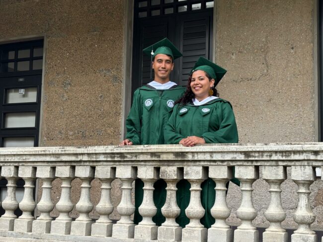 La pareja cursó sus estudios subgraduados en el recinto de Bellas Artes de la Universidad del Atlántico, en Barranquilla, Colombia. Foto José Jiménez/Prensa RUM La pareja cursó sus estudios subgraduados en el recinto de Bellas Artes de la Universidad del Atlántico, en Barranquilla, Colombia. Foto José Jiménez/Prensa RUM