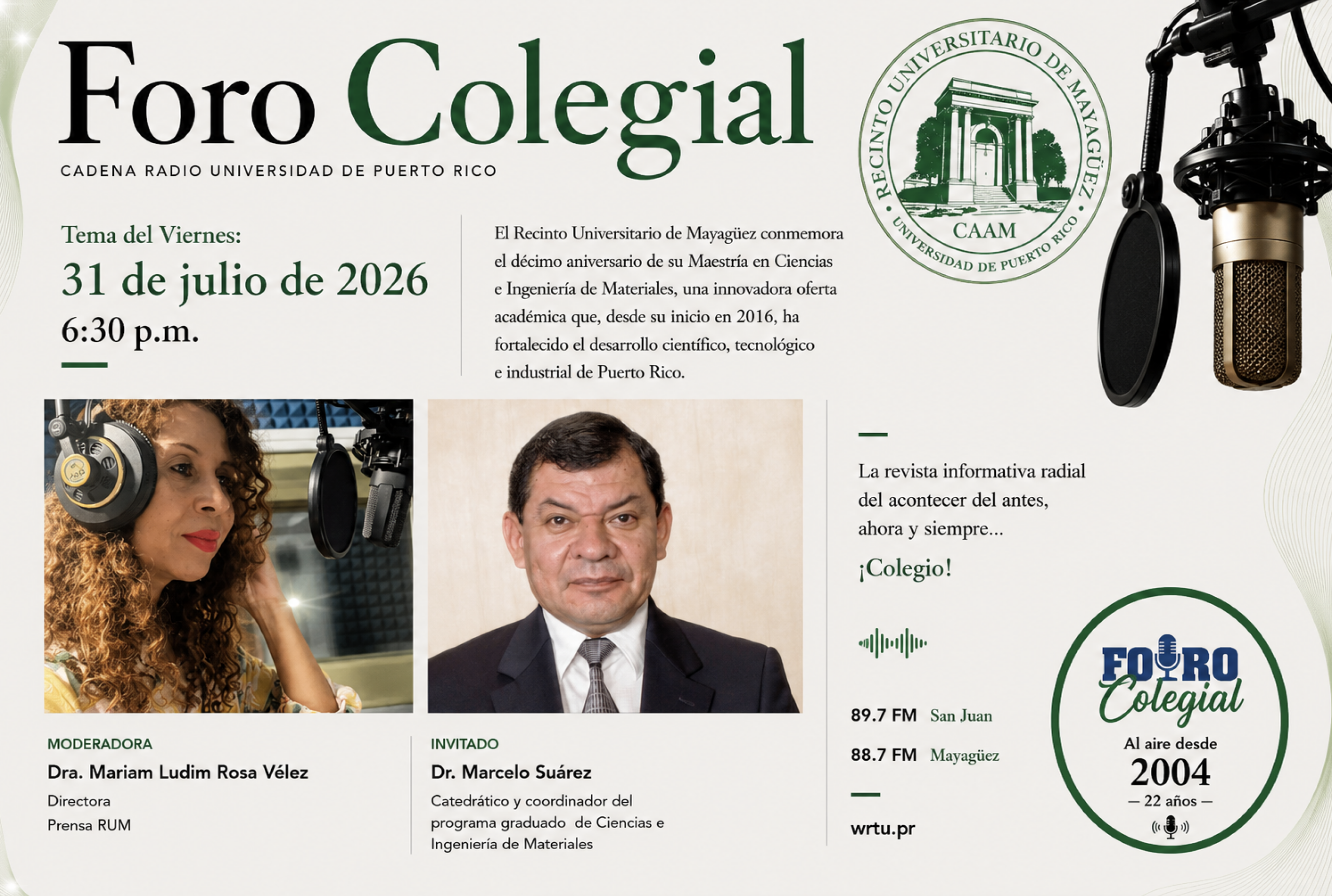 Foro Colegial 31 de julio