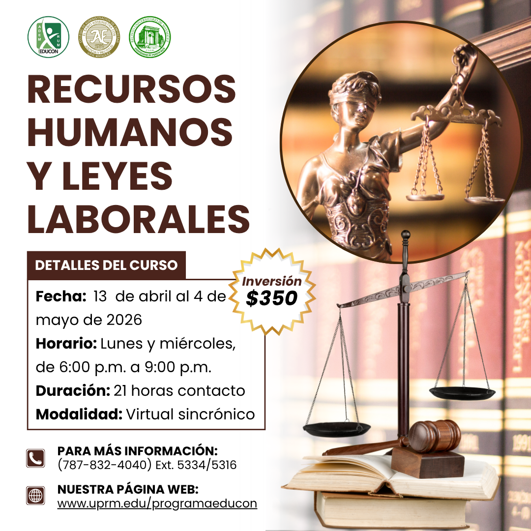 Curso Recursos Humanos y Leyes Laborales