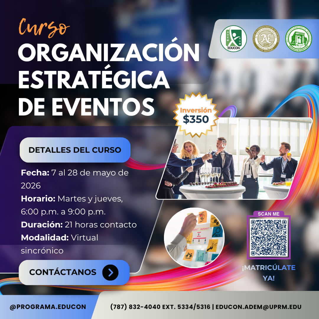 Curso Organización Estratégica de Eventos