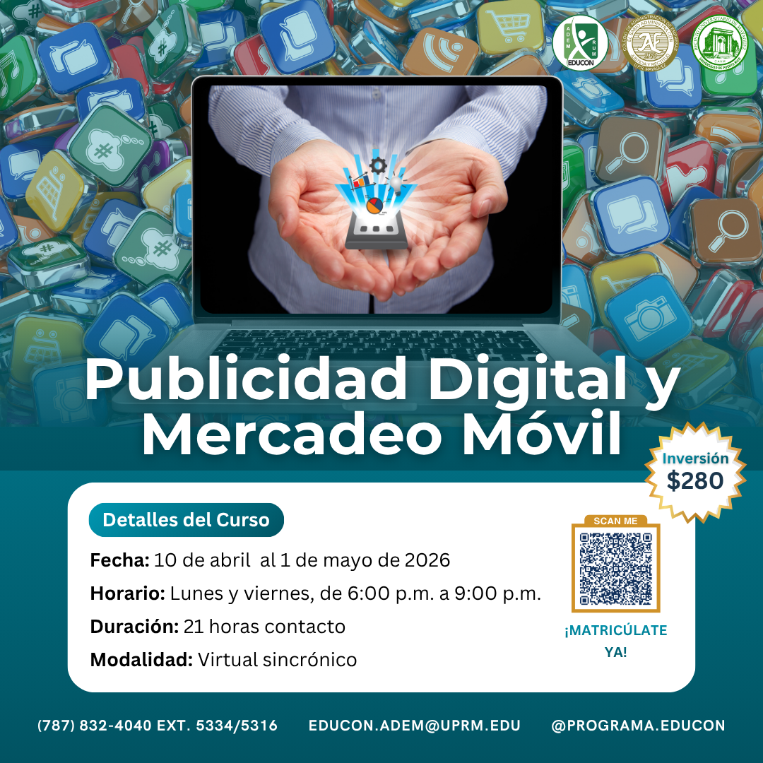 Curso Publicidad Digital y Mercadeo Móvil