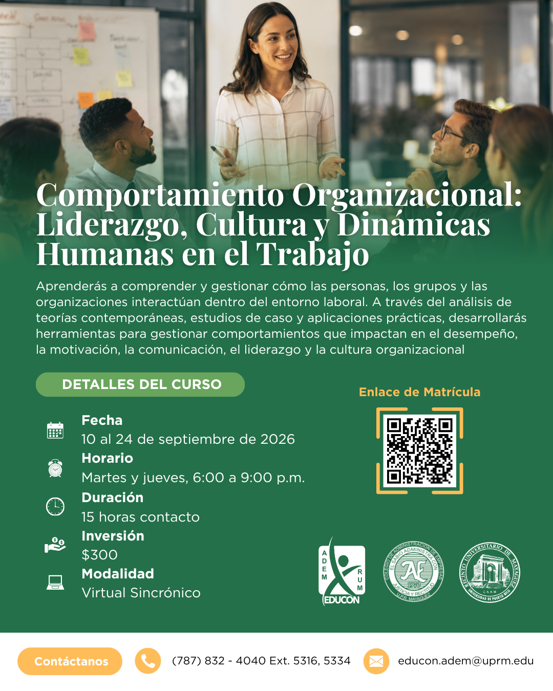 Curso Comportamiento Organizacional: Liderazgo, Cultura y Dinámicas Humanas en el Trabajo