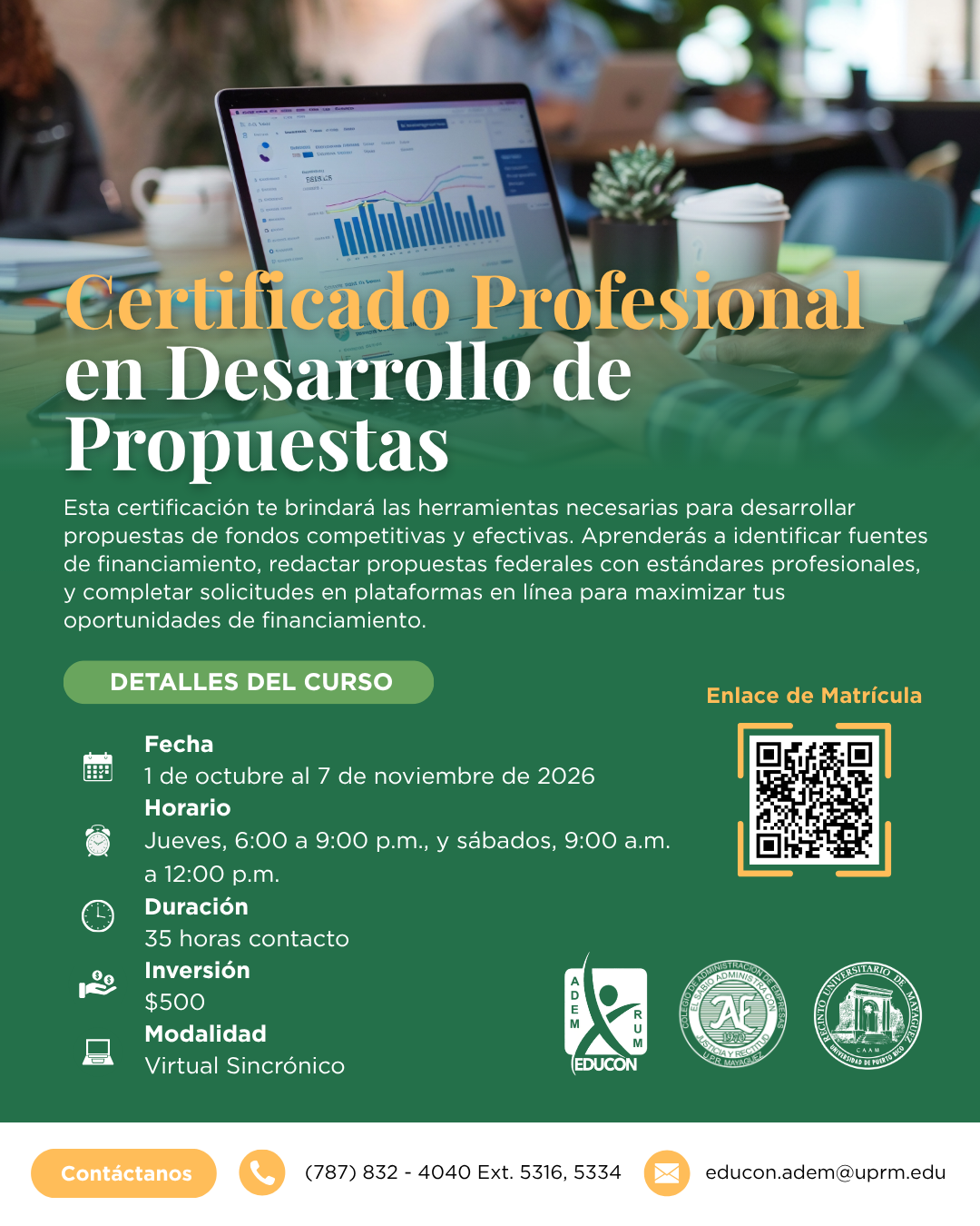 Certificado Profesional en Desarrollo de Propuestas