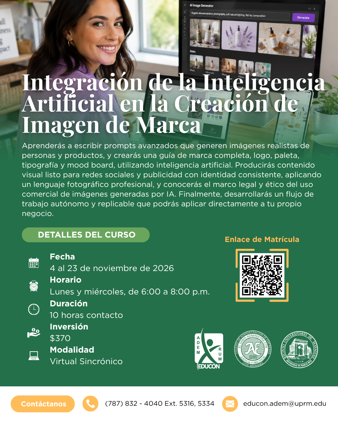 Curso Integración de la IA en la Creación de Imagen de Marca
