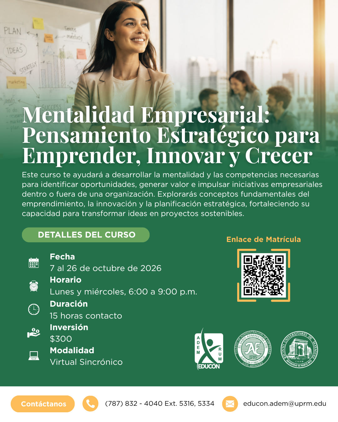 Curso Mentalidad Empresarial: Pensamiento Estratégico para Emprender, Innovar y Crecer