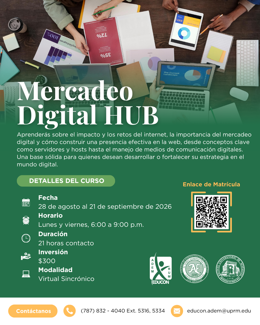 Curso Mercadeo Digital HUB