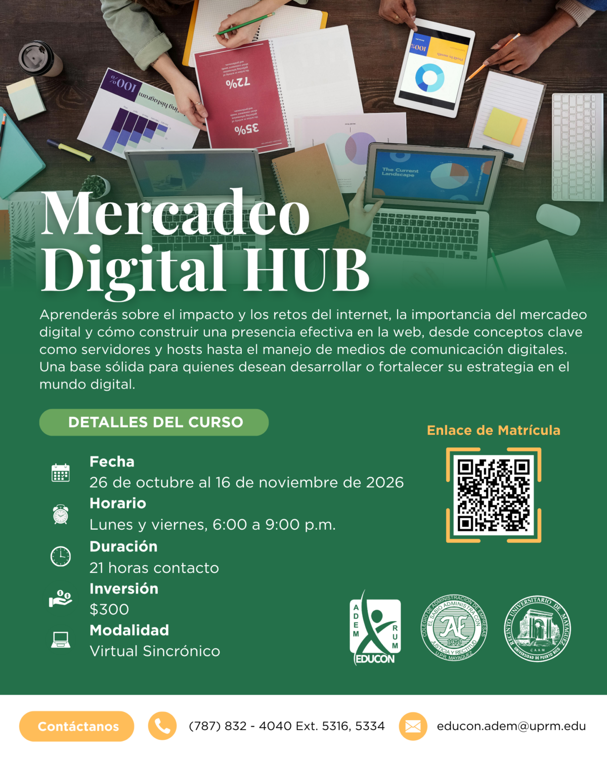 Curso Mercadeo Digital HUB