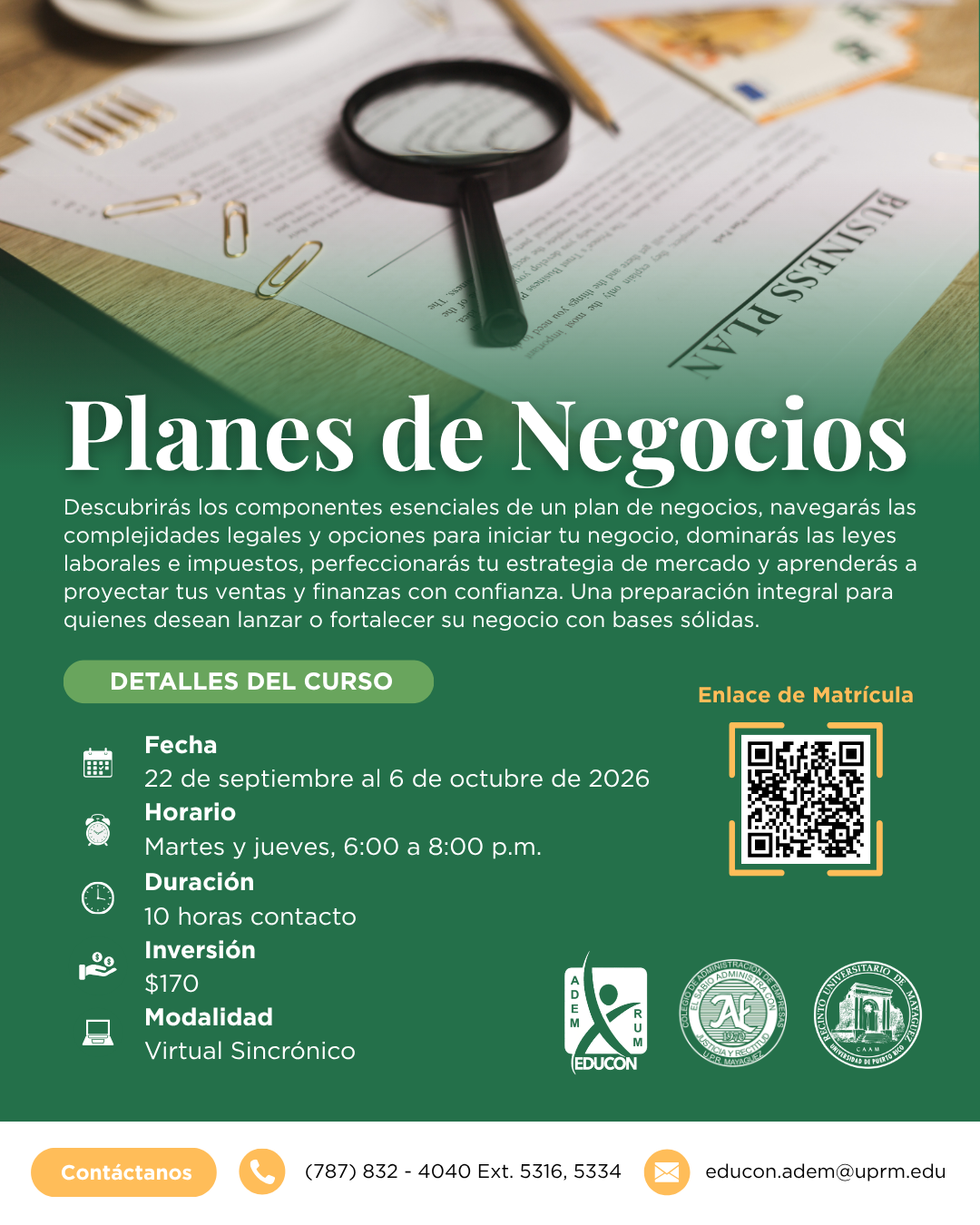 Curso Planes de Negocios