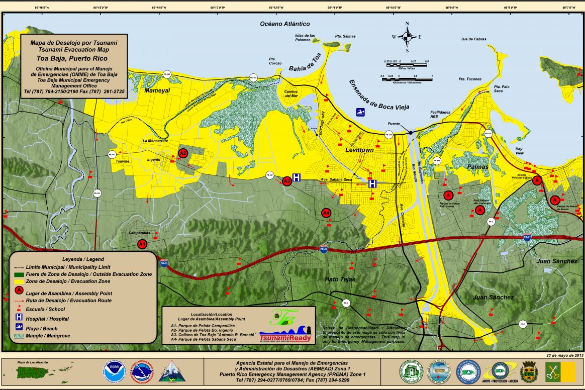 Maps Module 1 Puerto Rico Tsunami Education