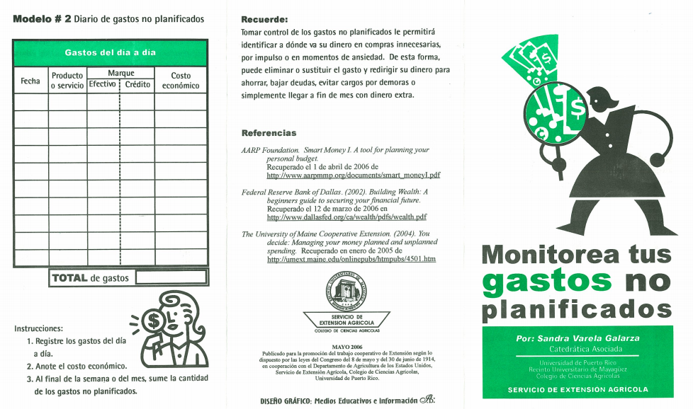 Monitorea tus gastos no planificados