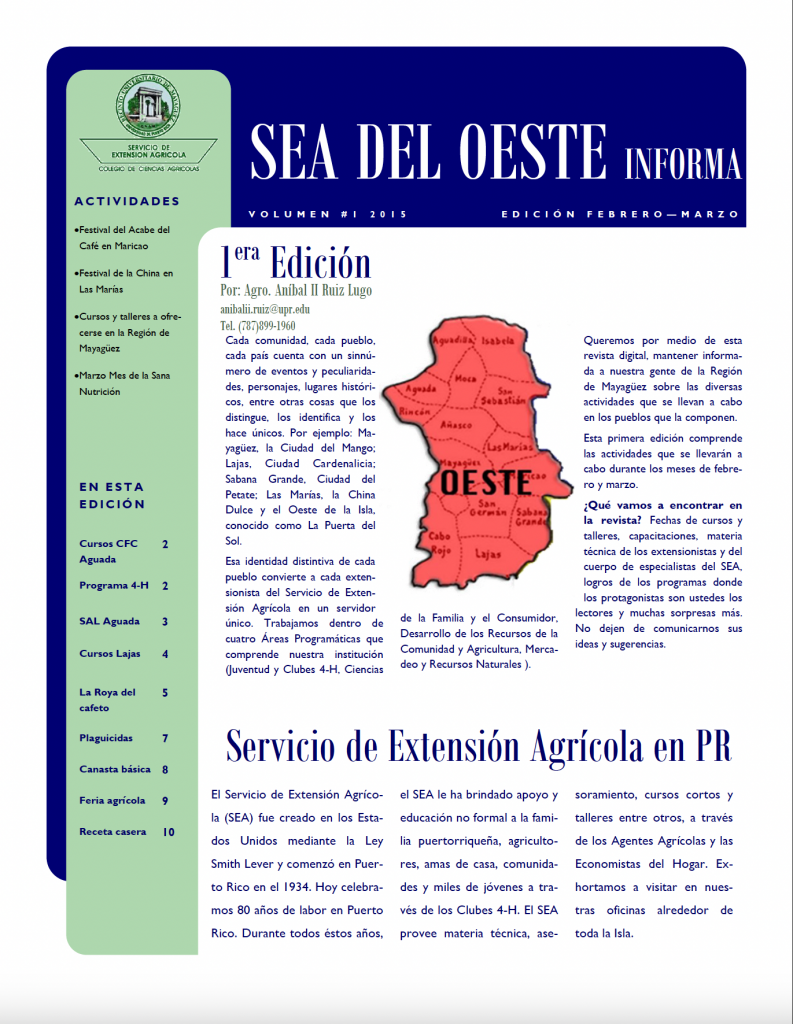 Revista del SEA Vol.1 2015