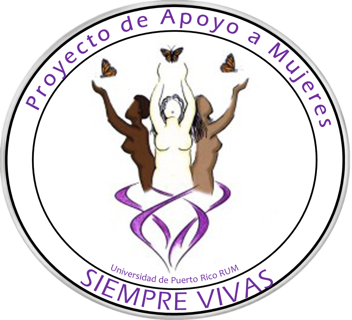 Logotipo institucional de SIEMPREVIVAS RUM, programa de apoyo a mujeres sobrevivientes de violencia de género de la UPRM.