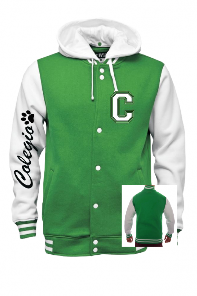 Abrigo con "C" Colegial con "Hoodie" removible