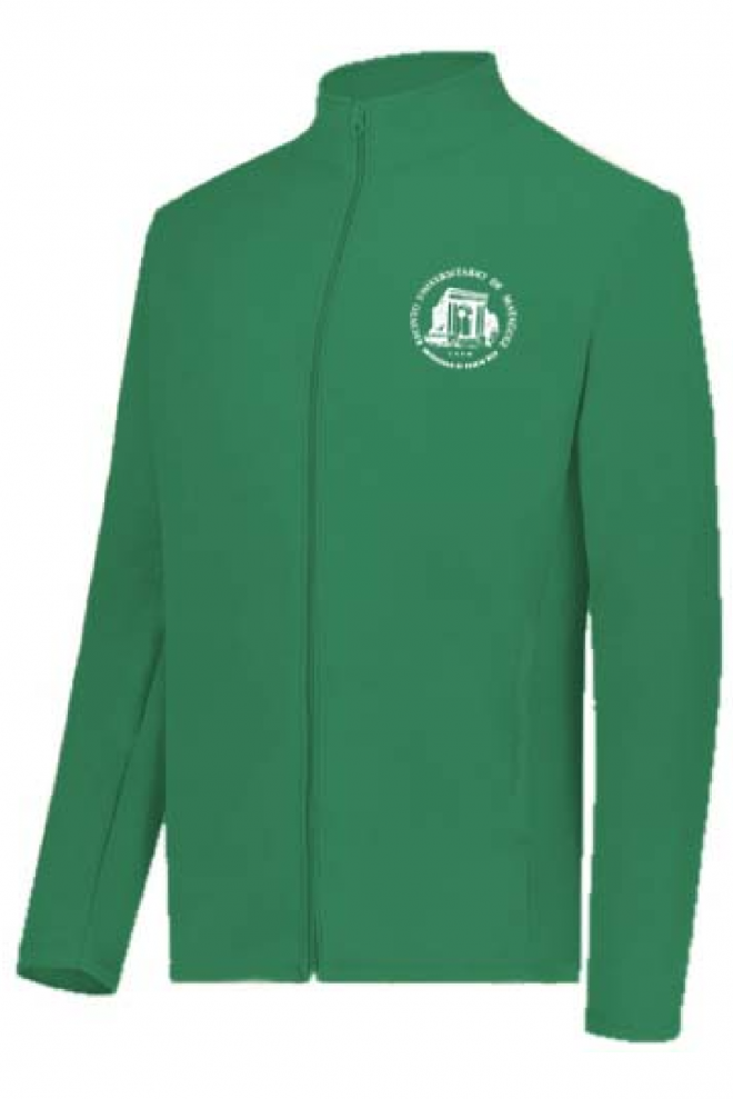 "Fleece Jacket" con logo bordado - Verde