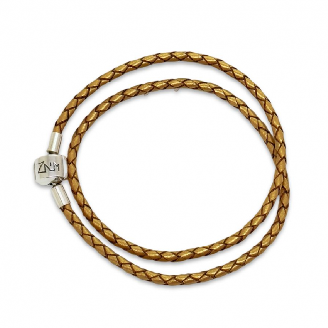 Pulsera Piel "Gold"