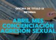 Abril mes de la concienciación agresión sexual
