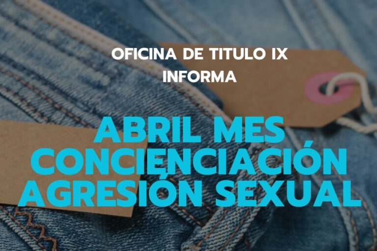 Abril mes de la concienciación agresión sexual