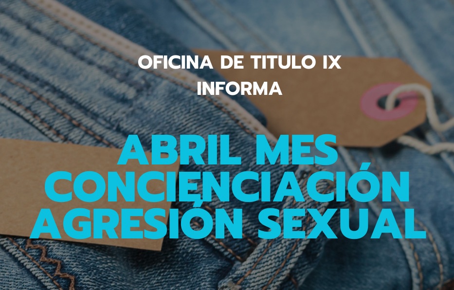 Abril mes de la concienciación agresión sexual